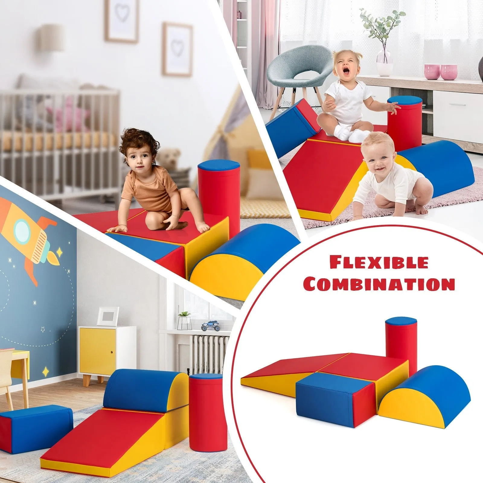 5-Piece Crawl and Climb Foam Play Set