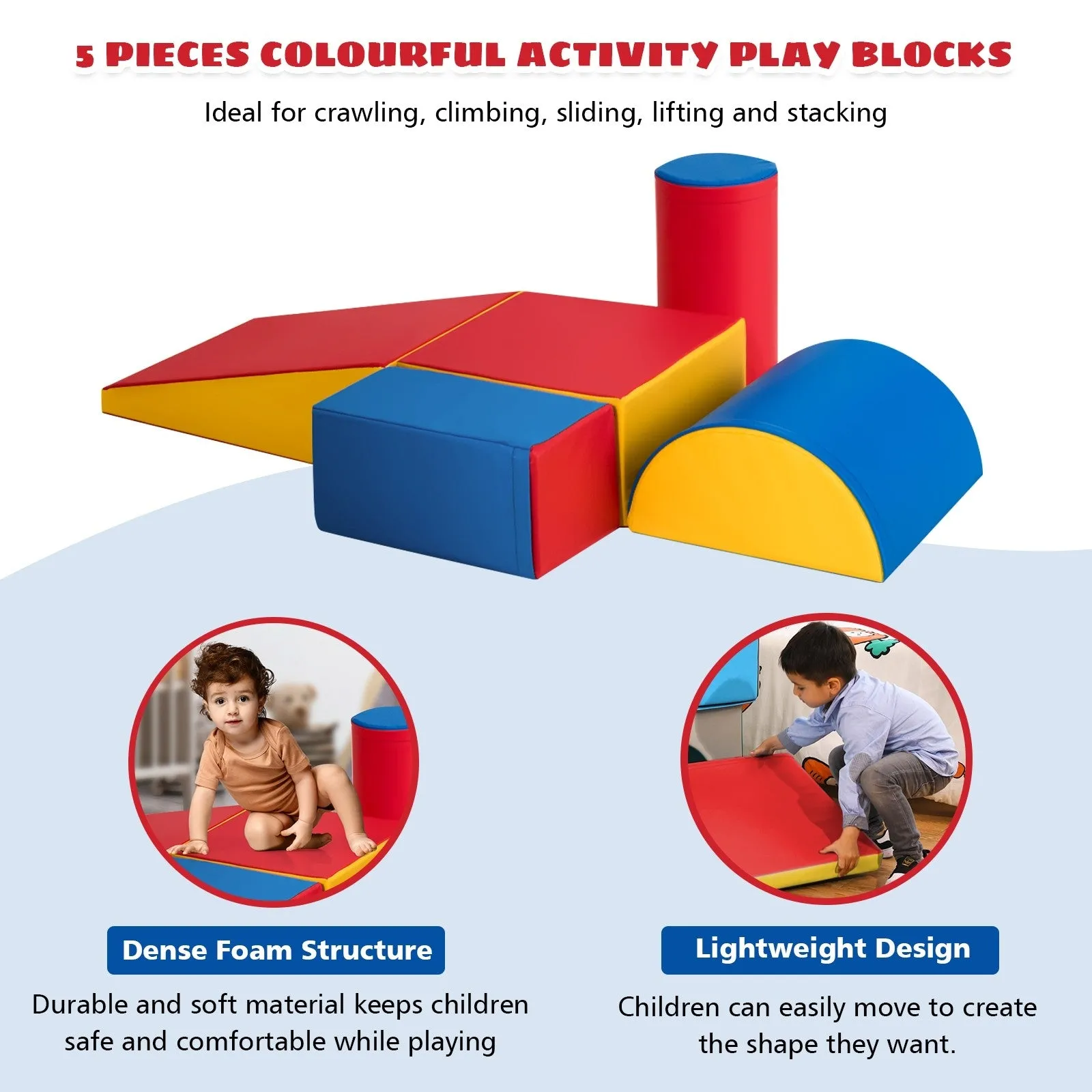 5-Piece Crawl and Climb Foam Play Set