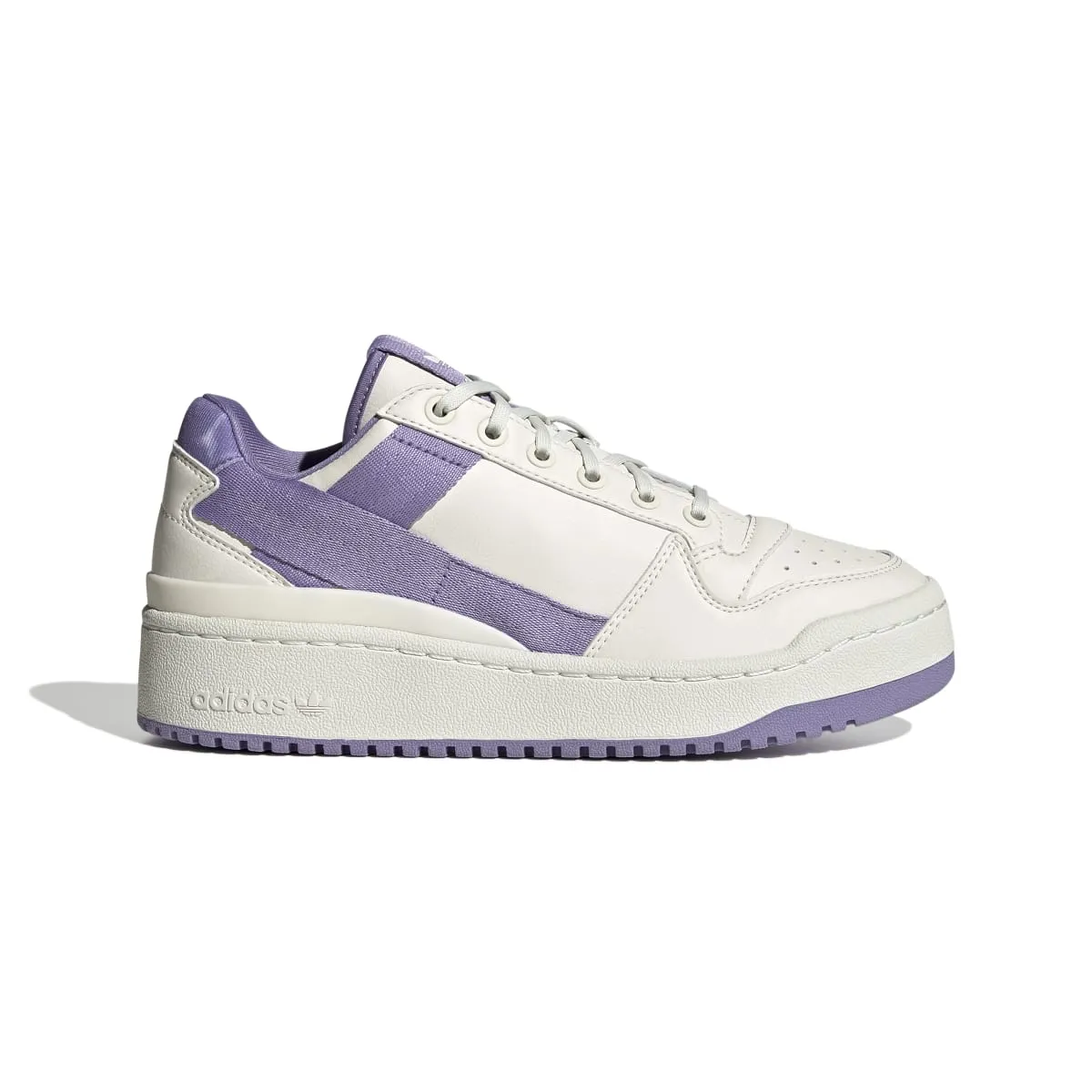 ADIDAS GX4617 FORUM BOLD WMN'S (Medium) White/White/Lilac Synthetic Lifestyle Shoes