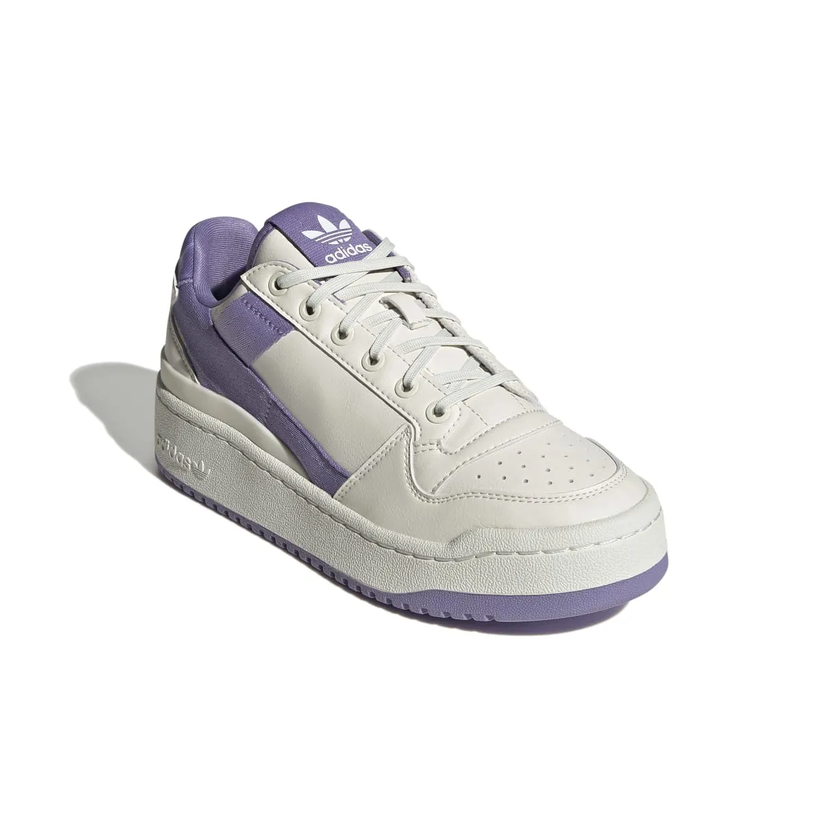 ADIDAS GX4617 FORUM BOLD WMN'S (Medium) White/White/Lilac Synthetic Lifestyle Shoes