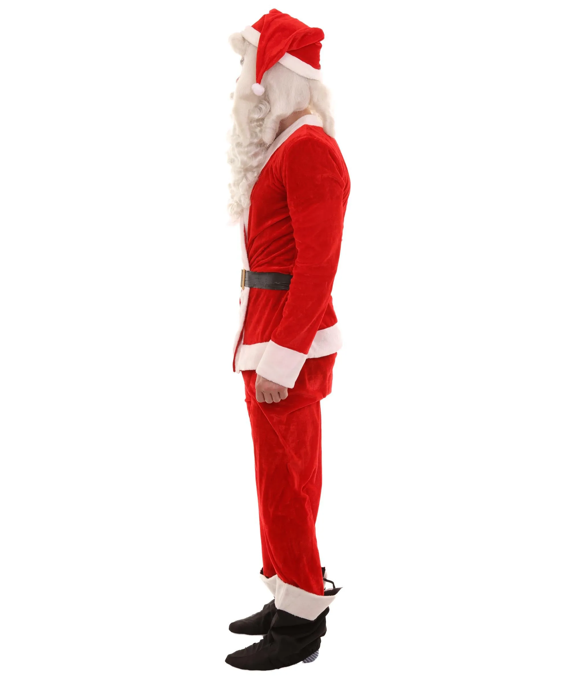 Adult Men's Classic Santa Claus Suit Costume | Red Christmas