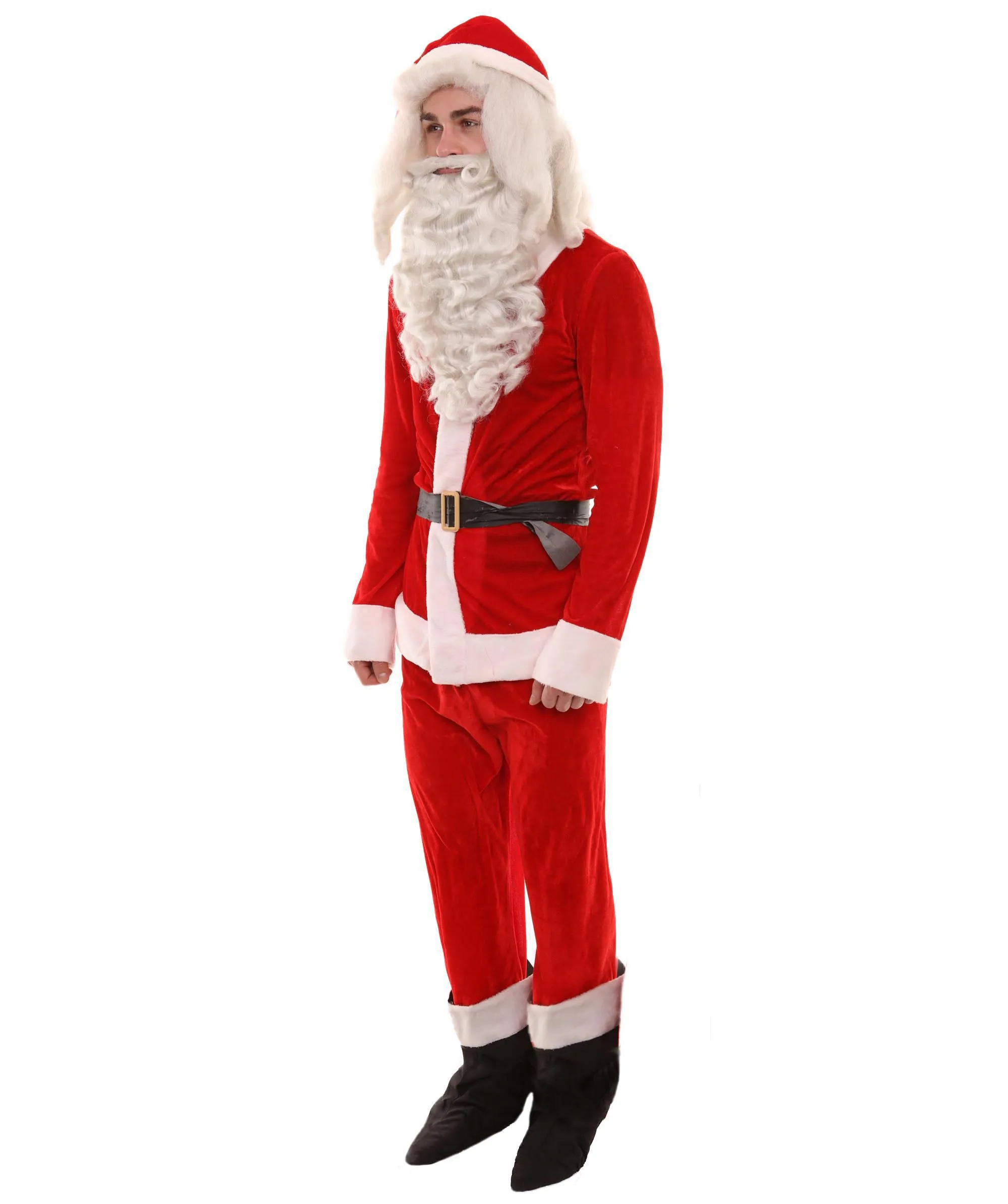 Adult Men's Classic Santa Claus Suit Costume | Red Christmas