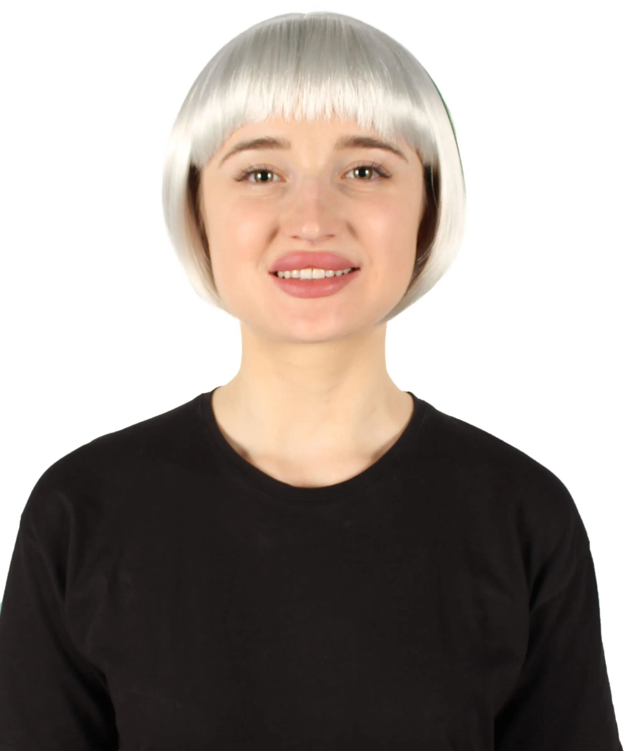 Adult Women’s Flag-themed Short Bob Wig with Bangs for Sporting Events, Multiple Countries Option, Flame-retardant Synthetic Fiber Wig

 | HPO