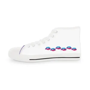 Androgyne Flag Kisses LGBTQ High Top Sneakers Unisex Size