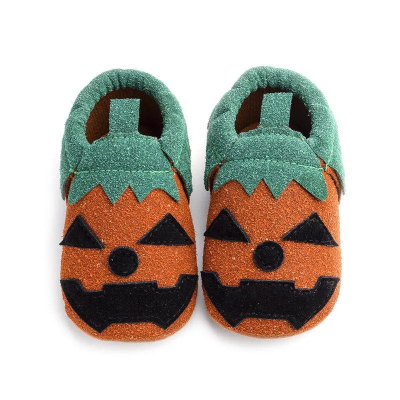 Baby Girls Boys Halloween Pumpkin Cosplay Slip-on Shoes Soft First Walking Children Canvas Shoes Kids Girls Walking Shoes