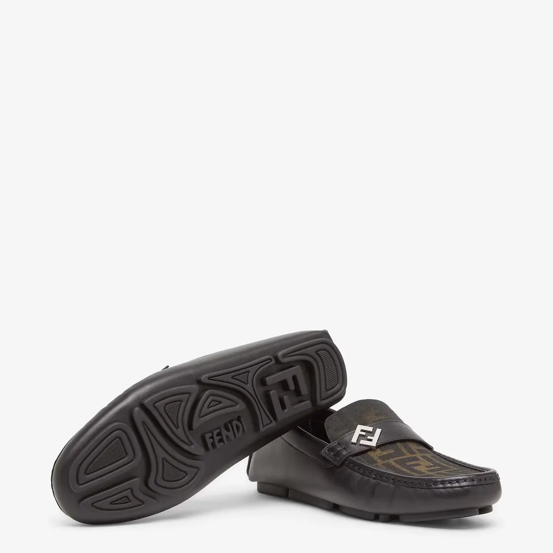 BLACK FENDI MEN SHOES