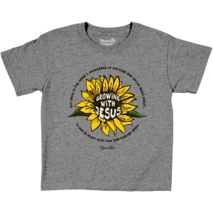 Blessed Girl Kids T-Shirt Growing With Jesus