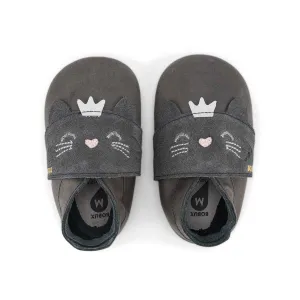 Bobux Soft Sole - Whiskers - Charcoal