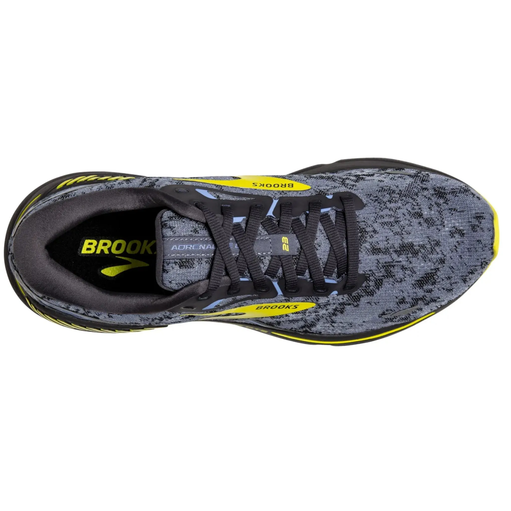 Brooks Men's 110391 404 Adrenaline GTS 23  Nine Iron Folkstone Sulphur Cushion Support Running Shoes