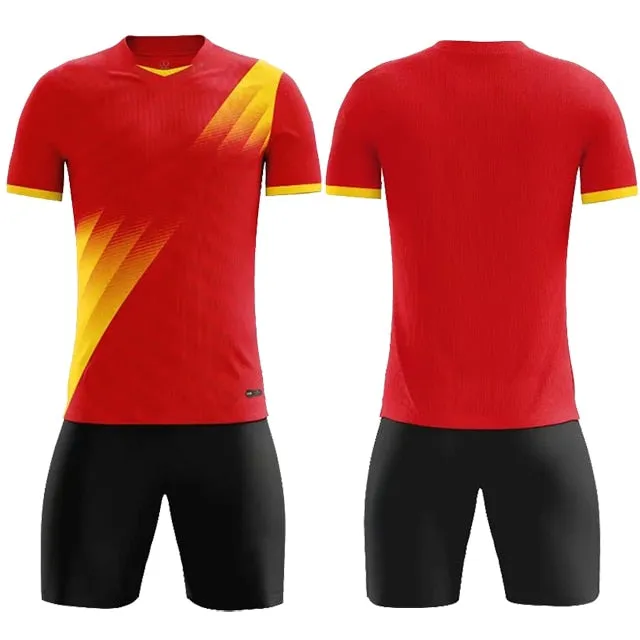 Children Football Jerseys Men Women Boys Girls Soccer Sets Short Sleeve Kids Football Uniforms Adult Kids Soccer Jersey Shorts Set