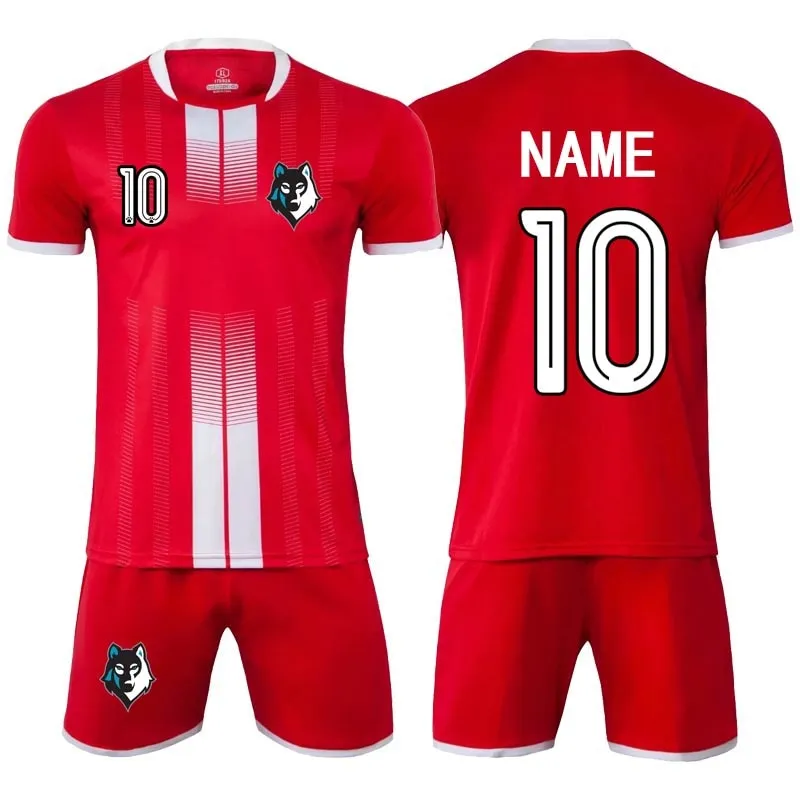 Children Football Jerseys Men Women Boys Girls Soccer Sets Short Sleeve Kids Football Uniforms Adult Kids Soccer Jersey Shorts Set