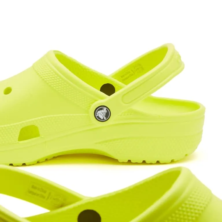 Crocs Classic clogs, bright yellow-lime