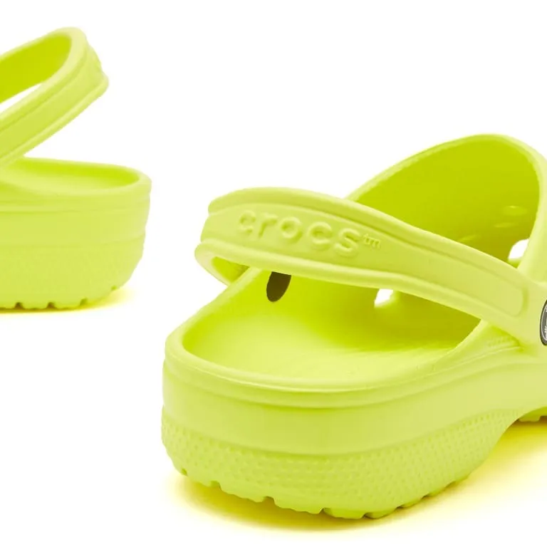 Crocs Classic clogs, bright yellow-lime