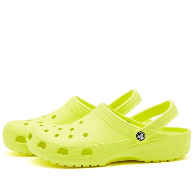 Crocs Classic clogs, bright yellow-lime