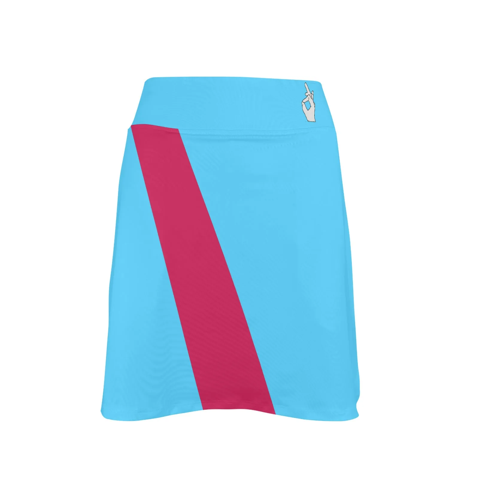 DTI Soccer Blue Pink Stripe Skirt with Pocket