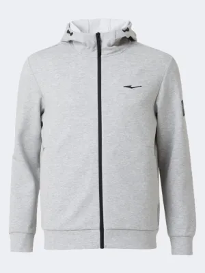 Erke Full Zip Men Training Hoody Heather Grey