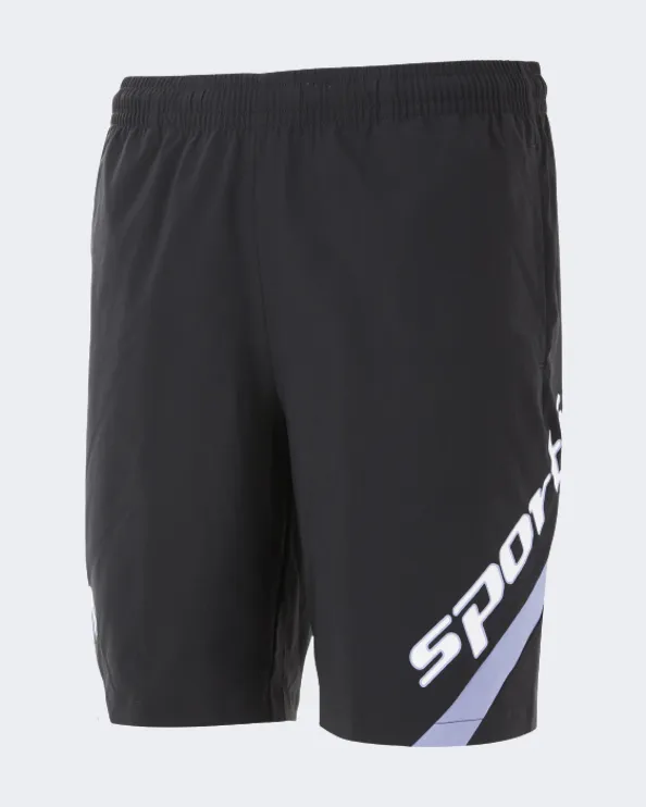 Erke Sports Men Training Short Black/Purple 11222206103-022