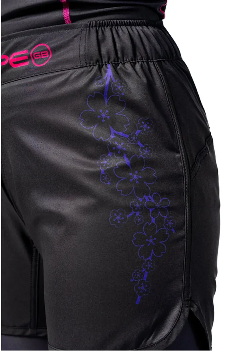 GB Sakura Womens Training Shorts - Black