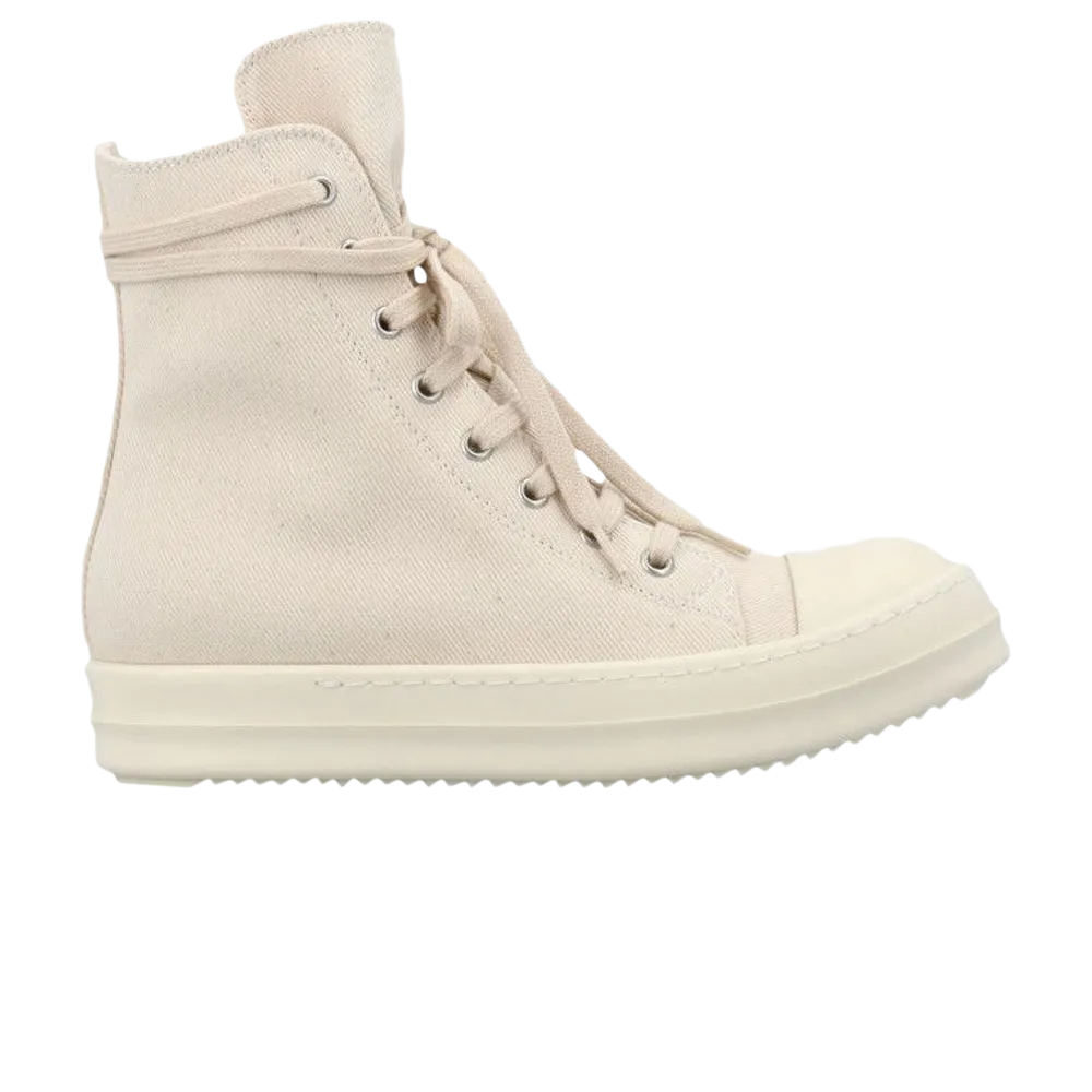 High-top sneakers Rick Owens Wmns DRKSHDW Strobe Cotton Denim High, cream