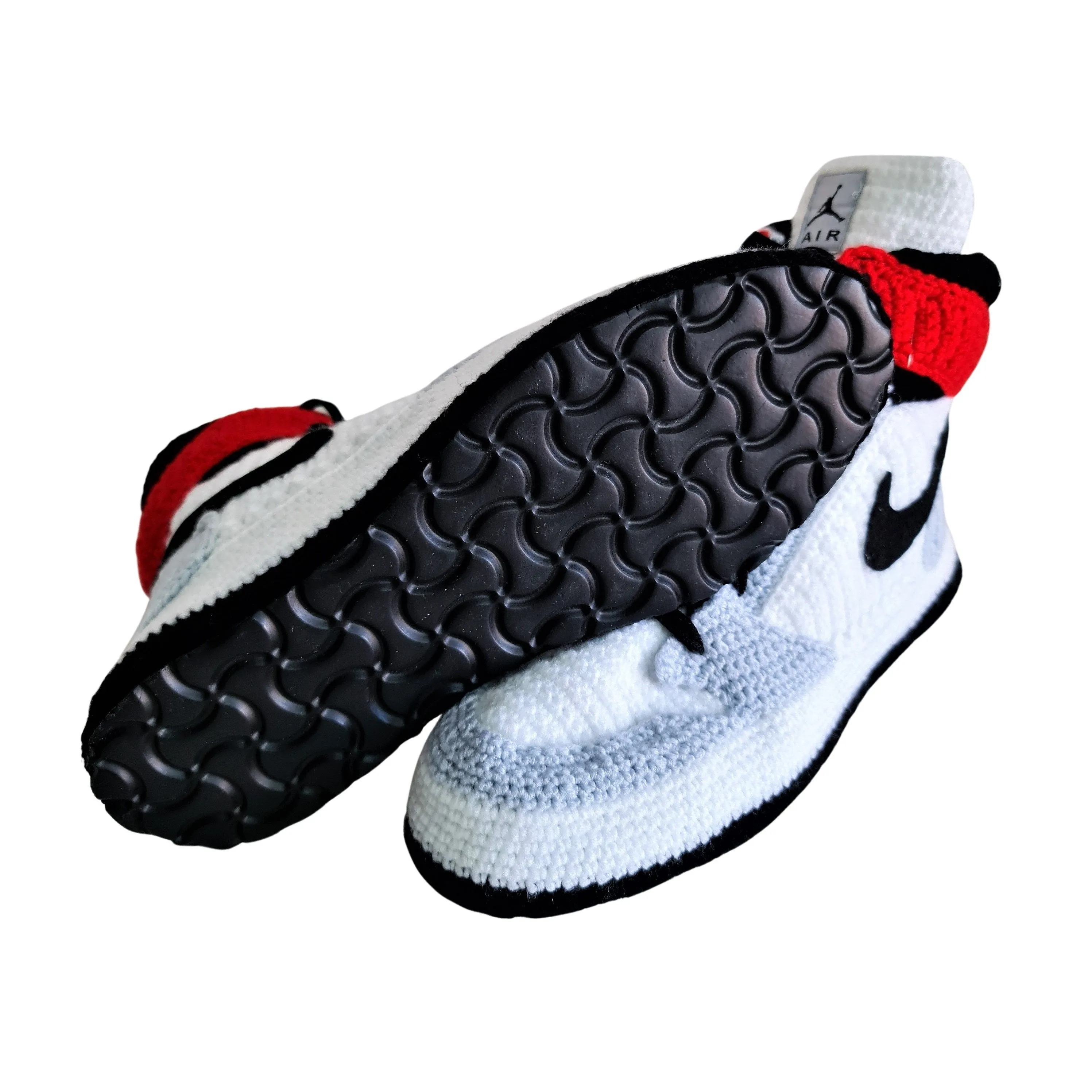 Jordan Smoke Grey Sneakers Slippers Cute Plush Basketball Shoes