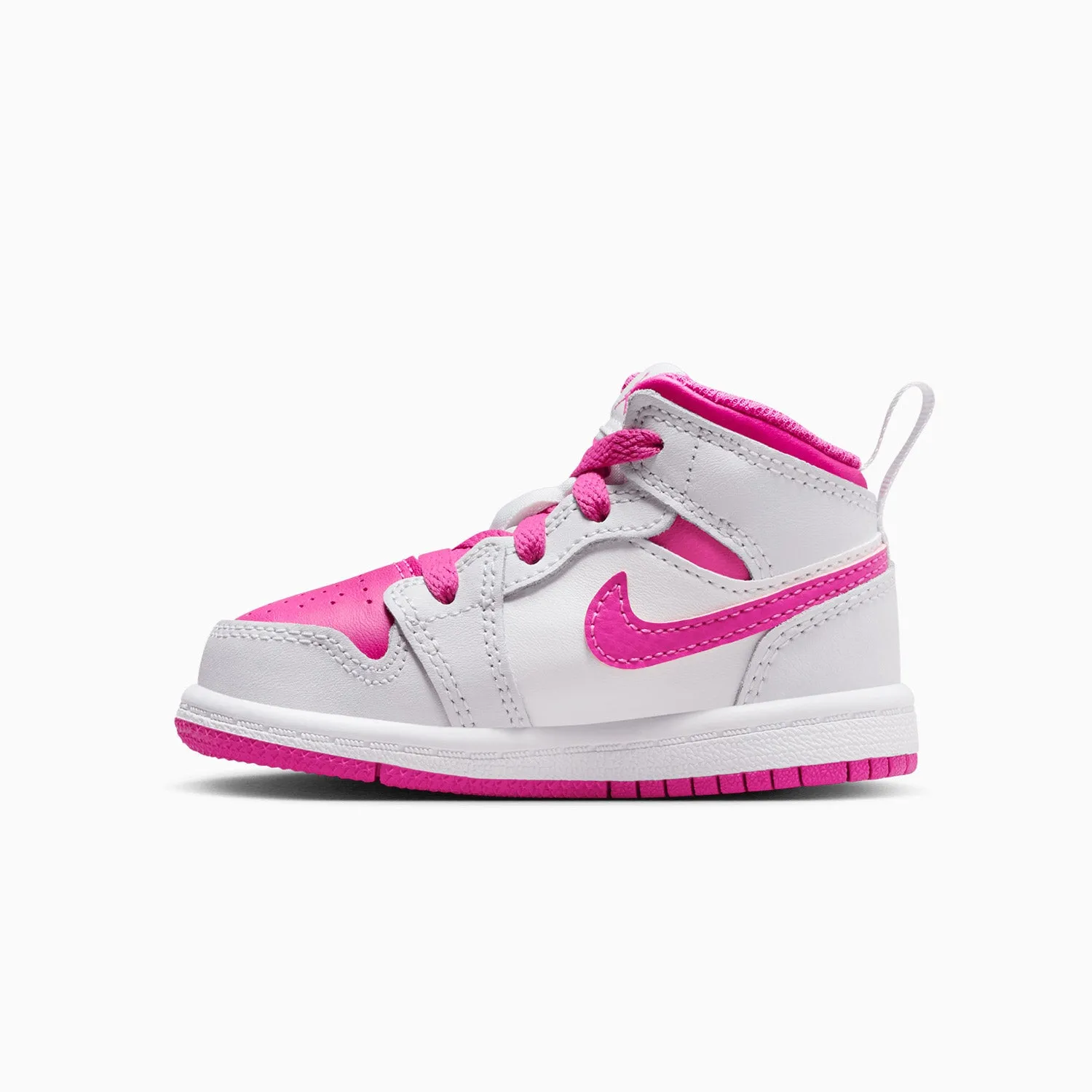 Kid's Air Jordan 1 Mid "Fire Pink" Toddlers