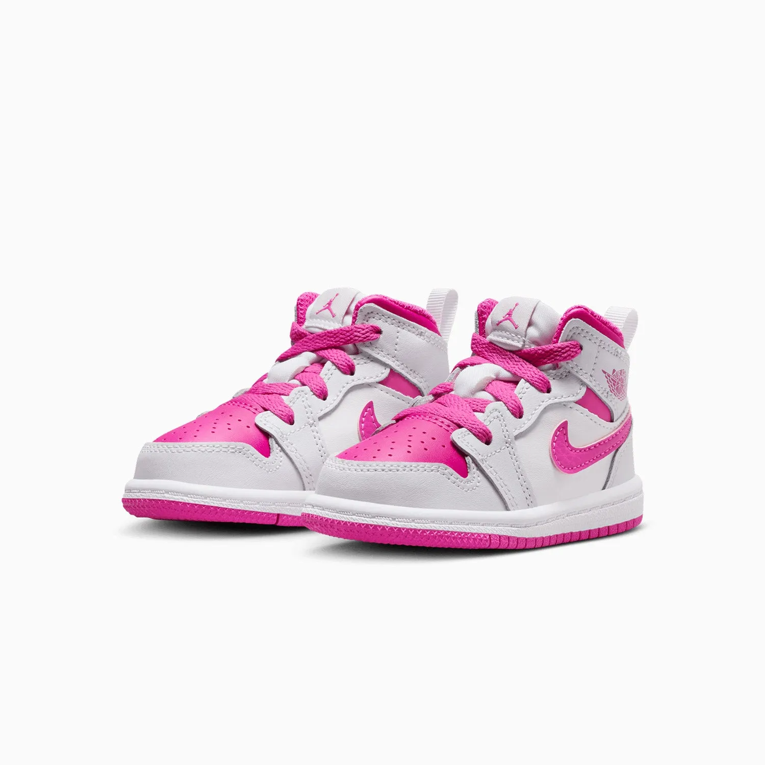 Kid's Air Jordan 1 Mid "Fire Pink" Toddlers