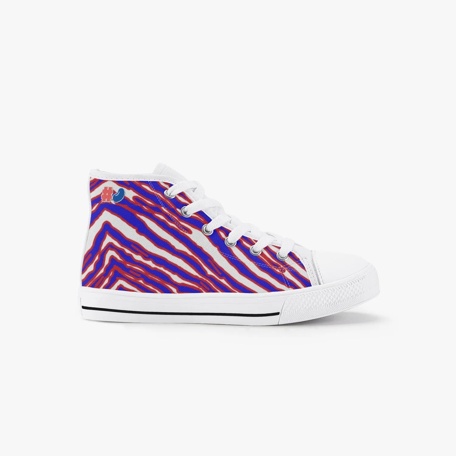 Kids Buffalo Football Zuba High Top Converse Style Shoes