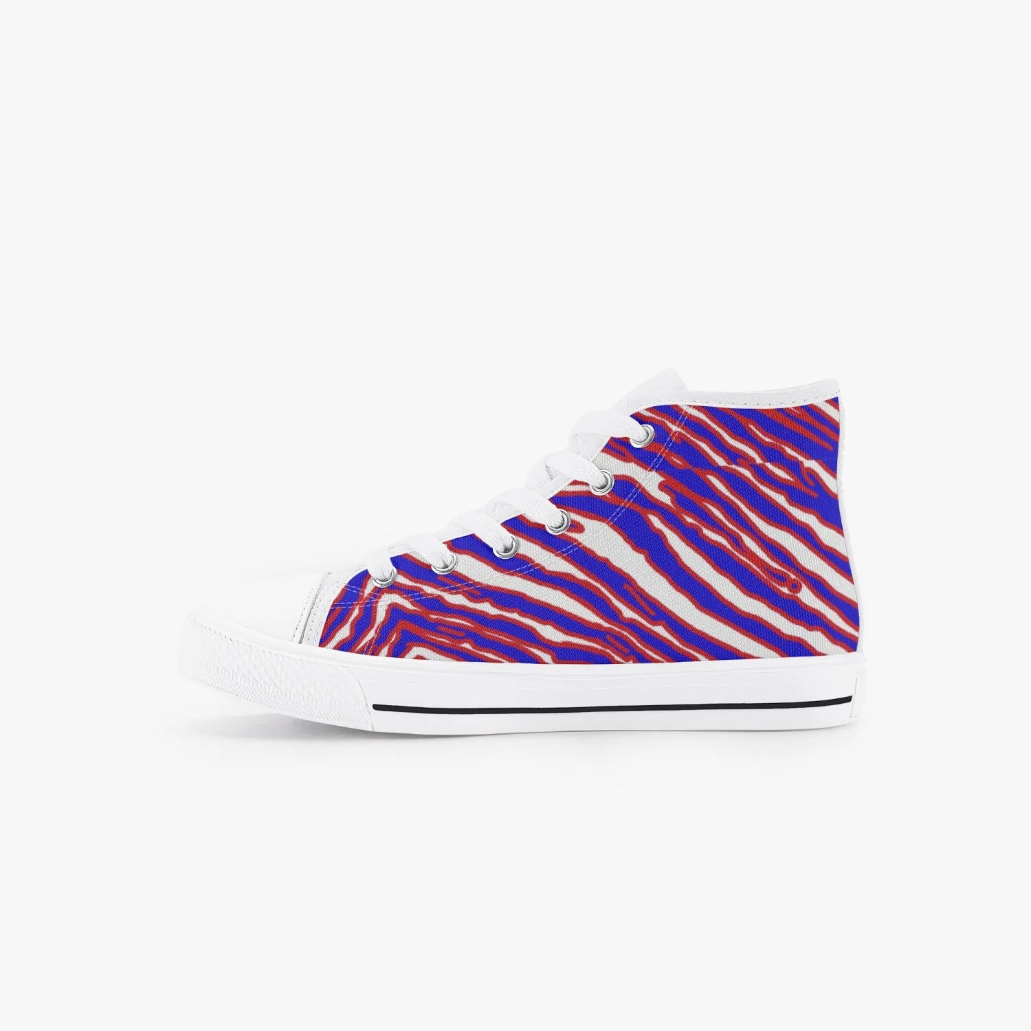 Kids Buffalo Football Zuba High Top Converse Style Shoes