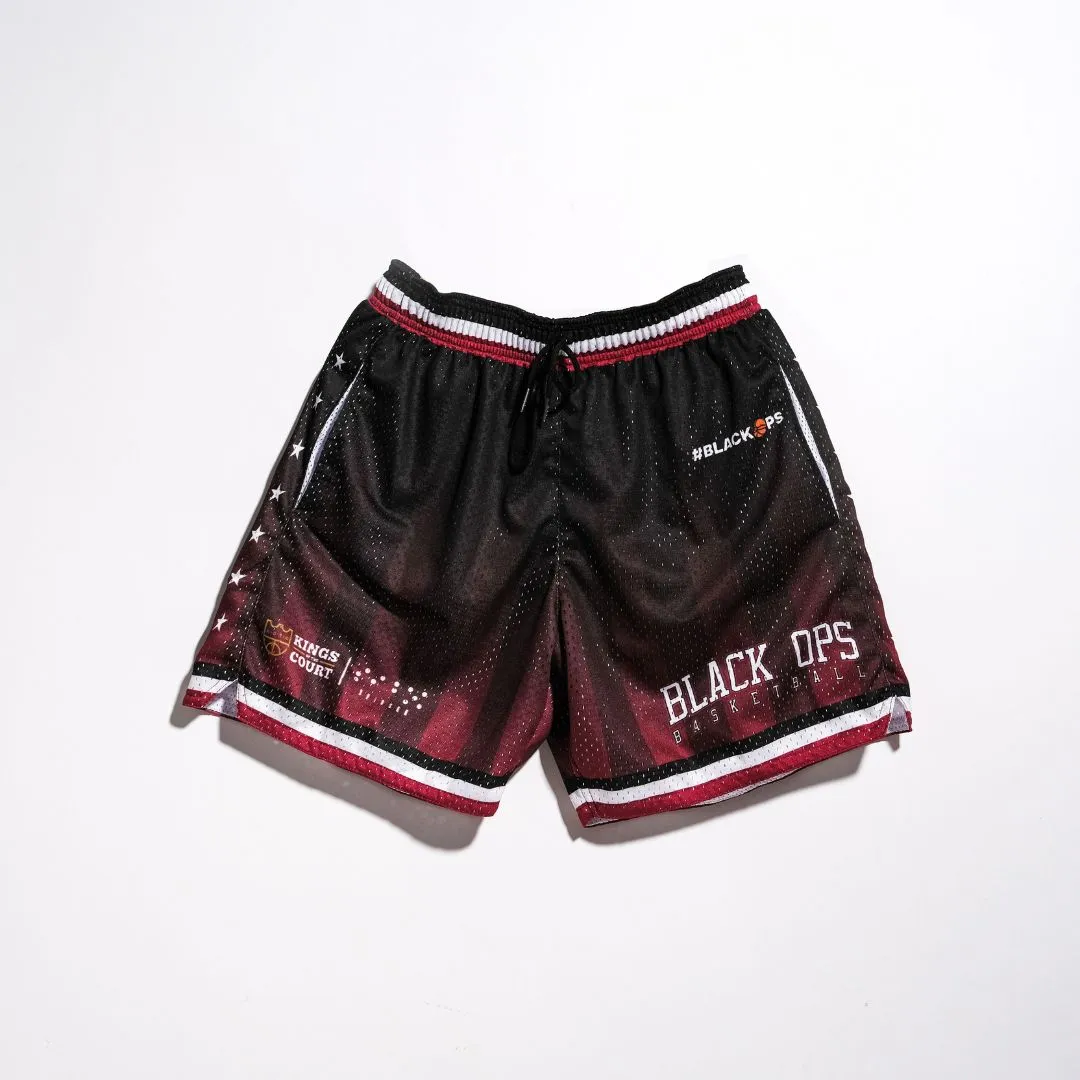 KOTC Basketball x Bri Ancheta x MNL Kingpin Swingman Mesh Shorts in Heavyweight Fabric Artist Series