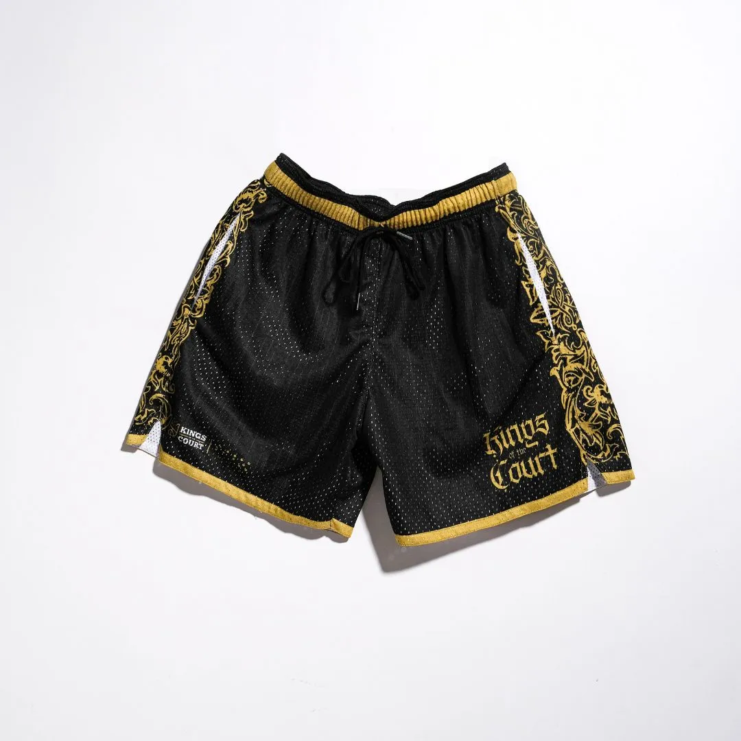 KOTC Basketball x Bri Ancheta x MNL Kingpin Swingman Mesh Shorts in Heavyweight Fabric Artist Series