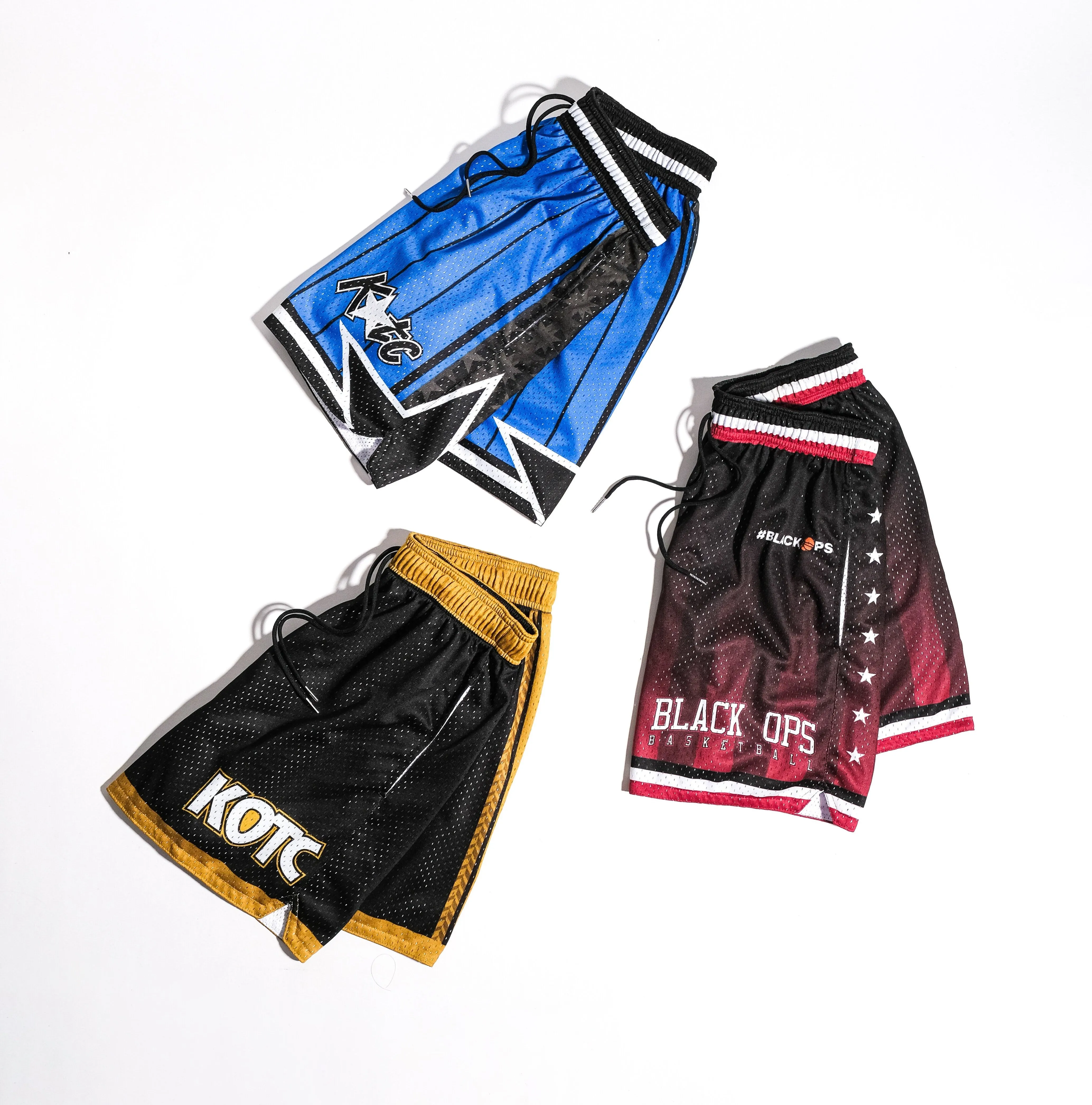 KOTC Basketball x Bri Ancheta x MNL Kingpin Swingman Mesh Shorts in Heavyweight Fabric Artist Series