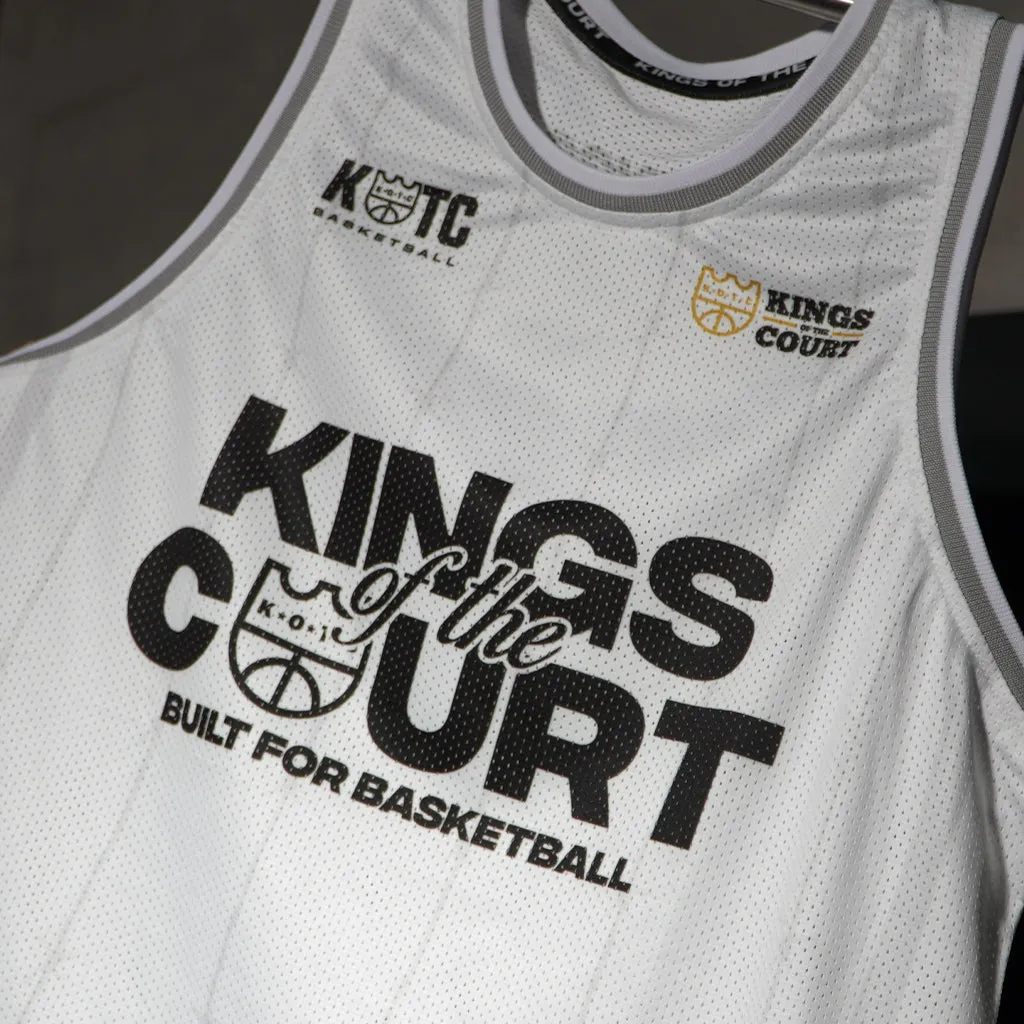 KOTC Staple Jersey Mesh Top for Men in Black, White | Kings of the Court