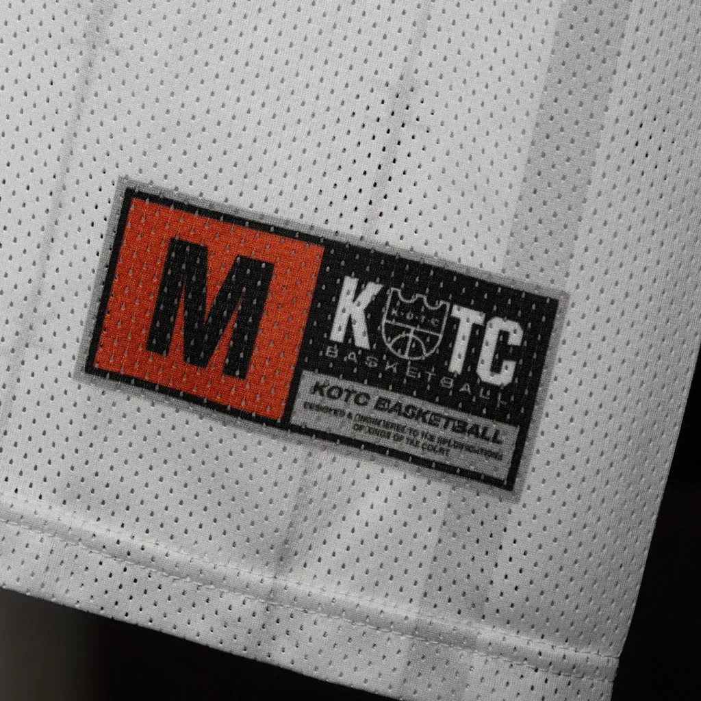 KOTC Staple Jersey Mesh Top for Men in Black, White | Kings of the Court