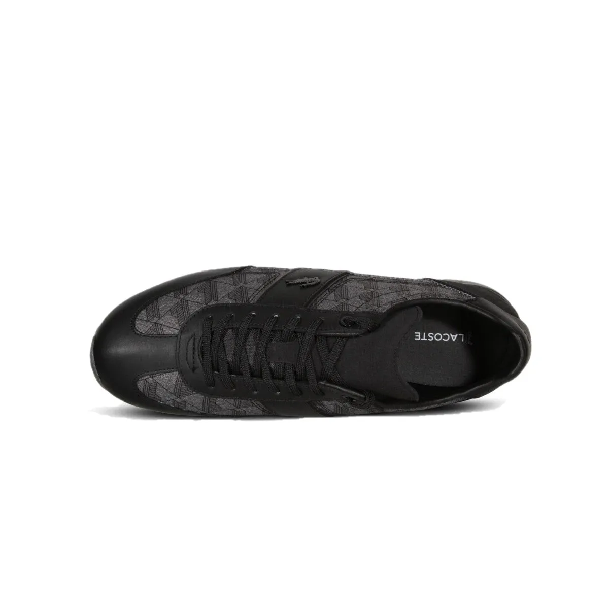 LACOSTE 7-45CMA0013231 ANGULAR JQ MN'S (Medium) Black/Grey Textile, Leather & Synthetic Lifestyle Shoes