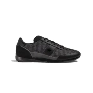 LACOSTE 7-45CMA0013231 ANGULAR JQ MN'S (Medium) Black/Grey Textile, Leather & Synthetic Lifestyle Shoes