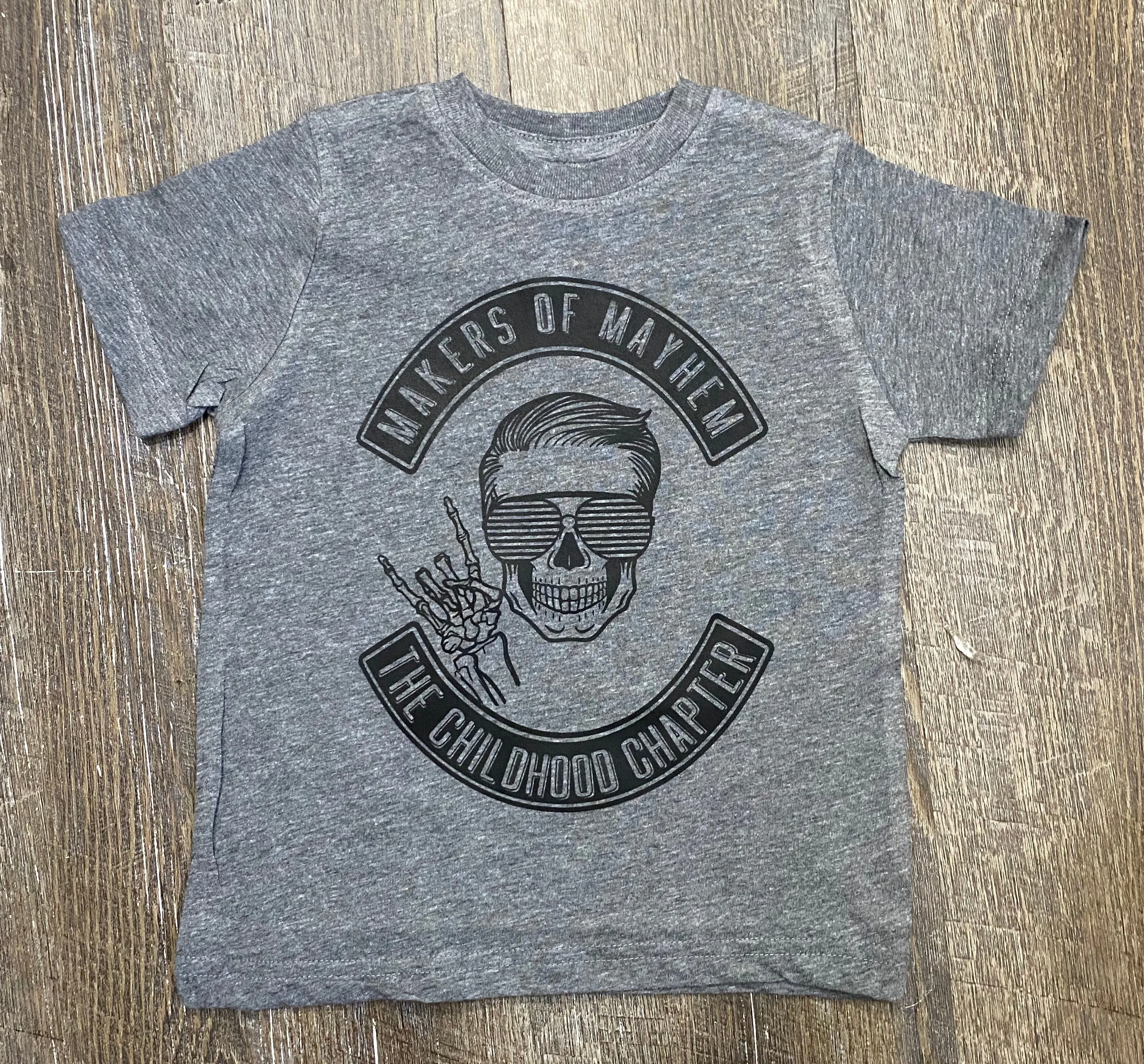 Makers or Mayhem - Boys - Athletic Grey