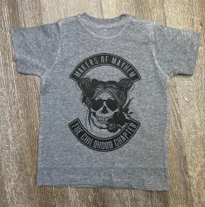 Makers or Mayhem - Girls - Athletic Grey