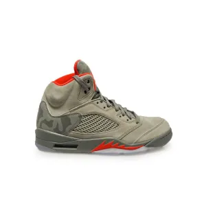 Mens Nike Air Jordan 5 Retro - 136027 051 - Dark Stucco River Rock Red Trainers