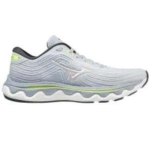 Mizuno Wave Horizon 6 - Womens - Heather/White/Neo Lime