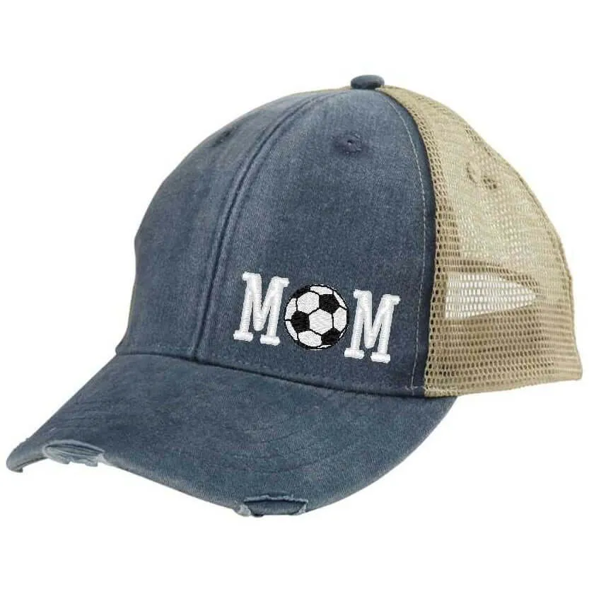 Mom Hat Soccer Mesh Trucker Hat