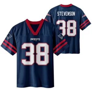 New - NFL New England Patriots Boys' Short Sleeve Stevenson Jersey Team Licensed