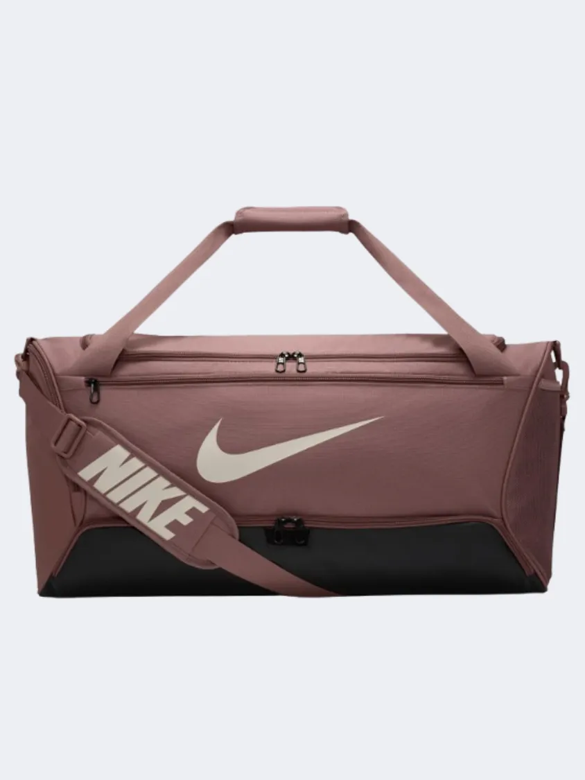 Nike Brasilia 60L Unisex Training Bag Mauve/Black/Brown