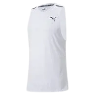 PUMA TRAIN JACQUARD TANK - MEN - WHITE