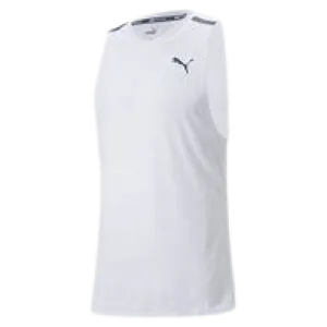 PUMA TRAIN JACQUARD TANK - MEN - WHITE