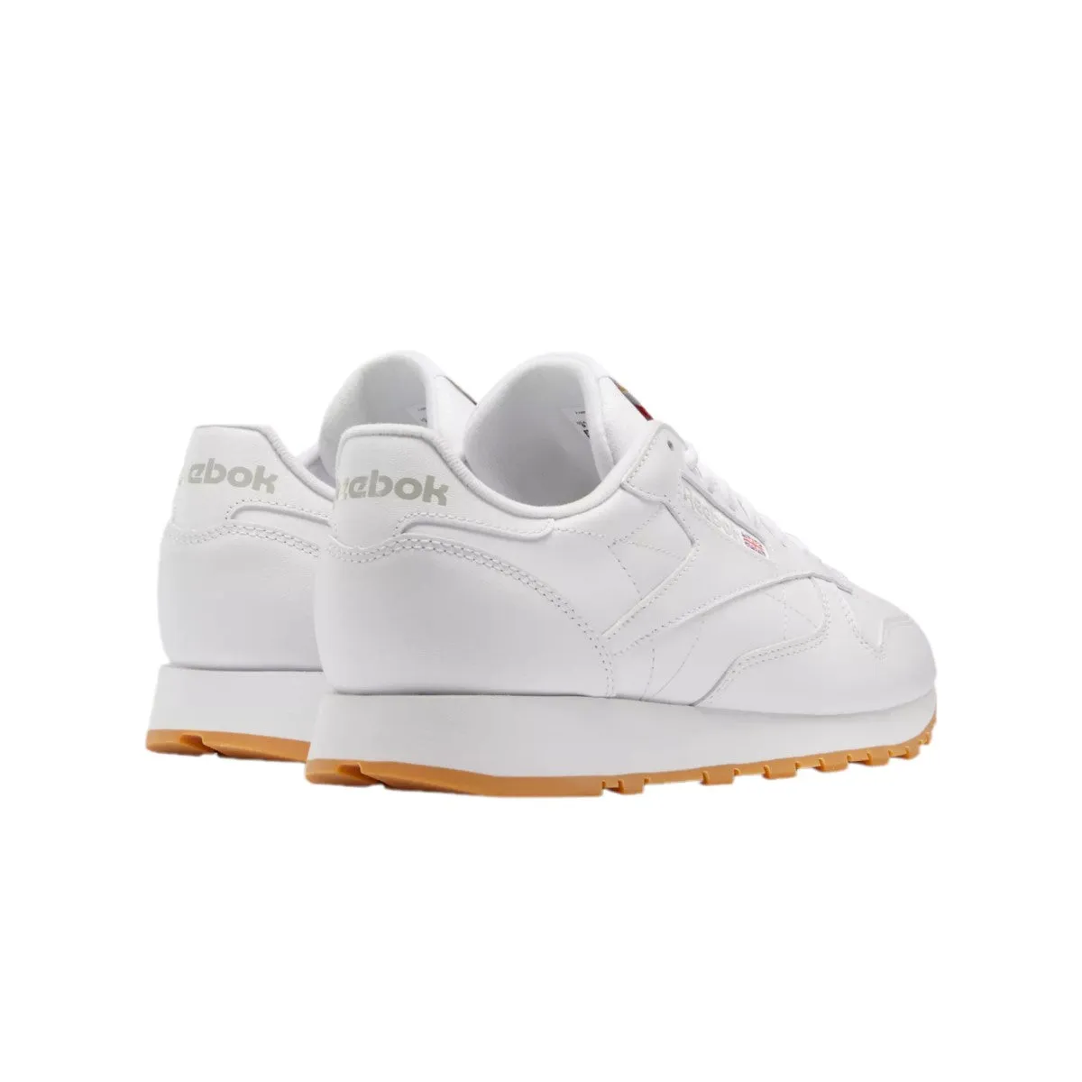 REEBOK GY0952 CLASSIC LEATHER MN'S (Medium) White/Grey/Gum Leather Lifestyle Shoes