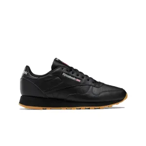 REEBOK GY0954 CLASSIC LEATHER MN'S (Medium) Black/Grey/Gum Leather Lifestyle Shoes