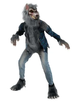 Scary Werewolf Halloween Kids Costume with Mask, Gloves and Shoes Cover