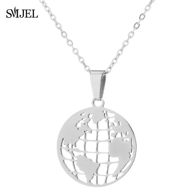 SMJEL Trendy Football Volleyball Soccer Charm Necklace Pendant