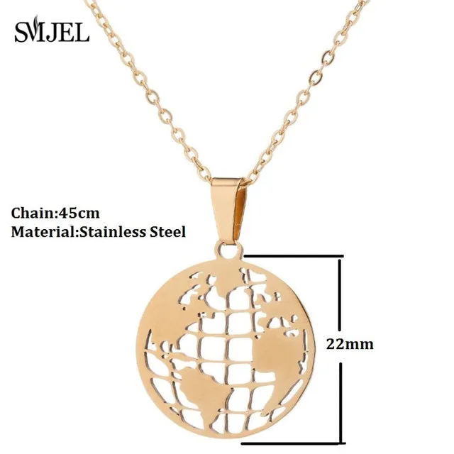 SMJEL Trendy Football Volleyball Soccer Charm Necklace Pendant