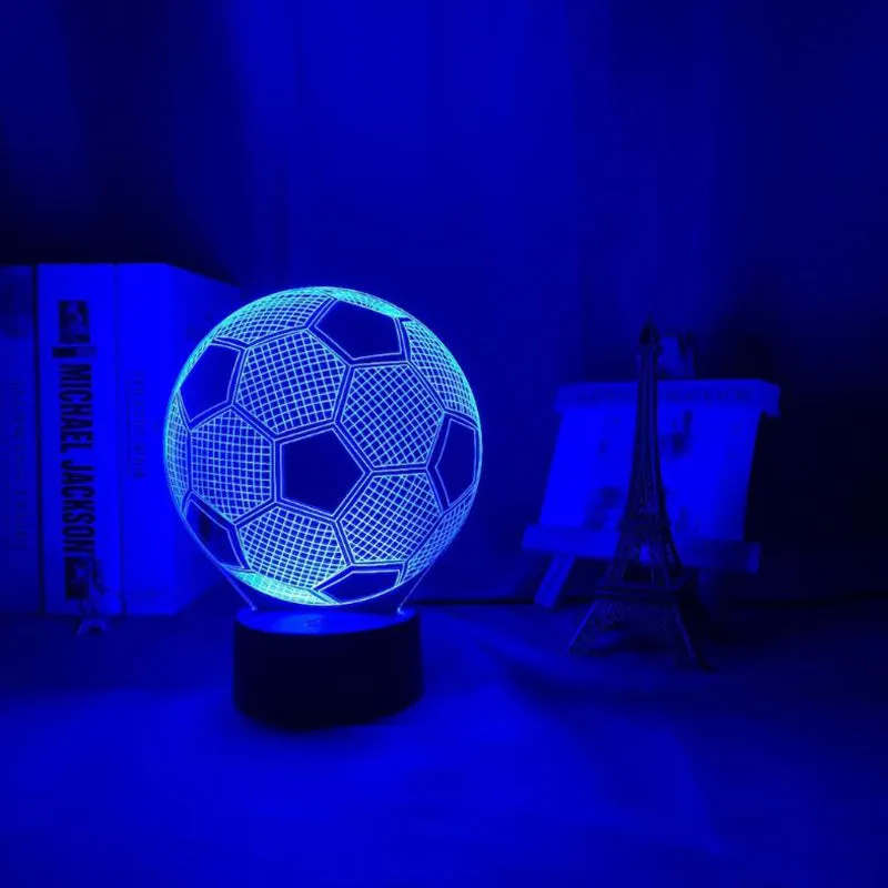 Soccer Ball Shaped 3D Night Lights